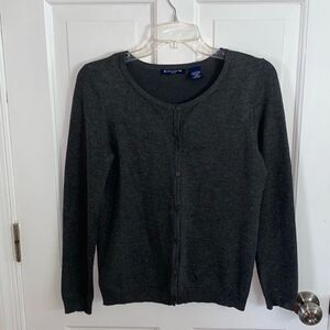 Architect charcoal cardigan sweater size PM